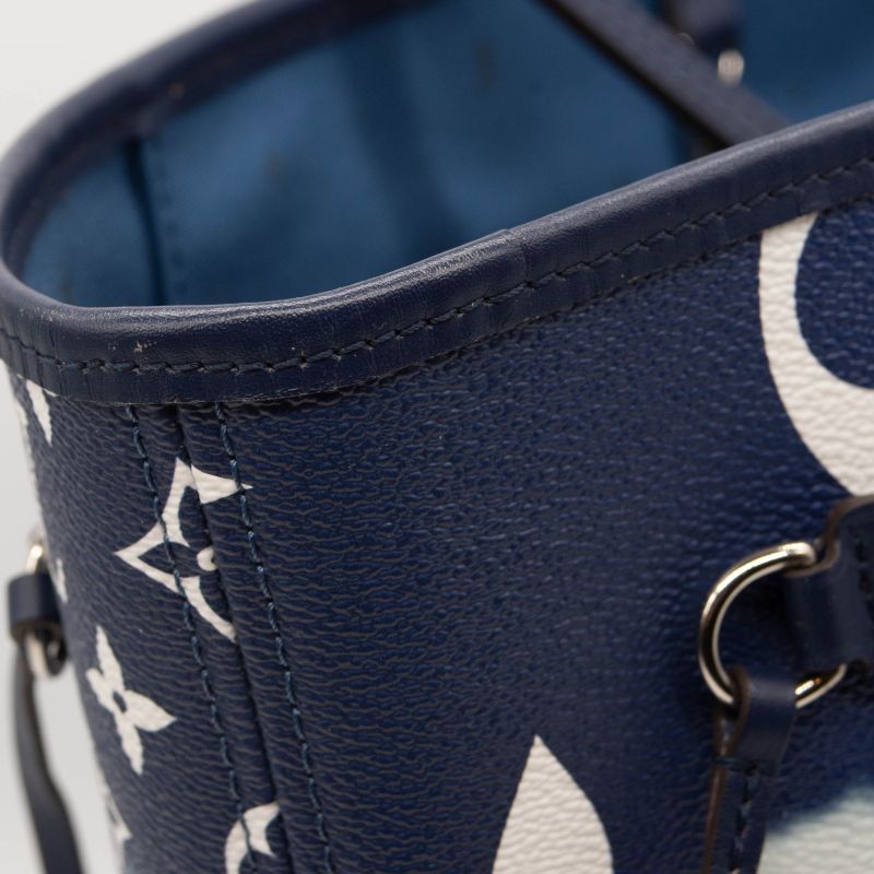 Louis Vuitton Monogram Escale Neverfull MM Blue