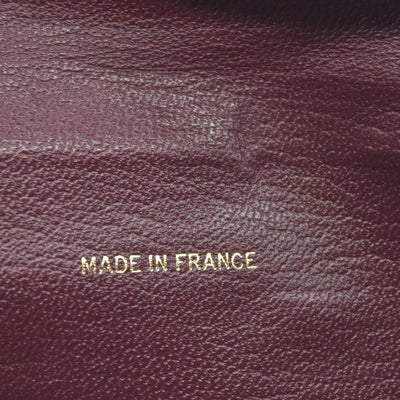 $925 Chanel  Interlocking CC Logo Wallet Burgundy CONSIGNMENT
