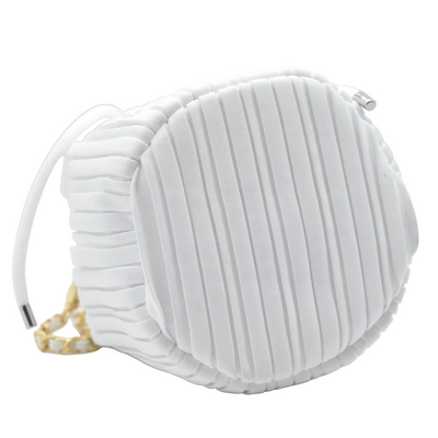 Dior GWP Bucket Drawstring Bag White with Modifications