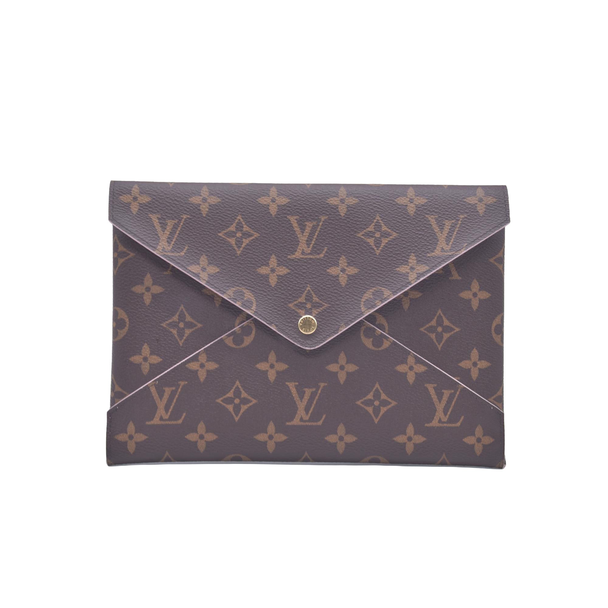 $845 Louis Vuitton Monogram Large Kirigami Pochette Insert Rose Ballerine CONSIGNMENT