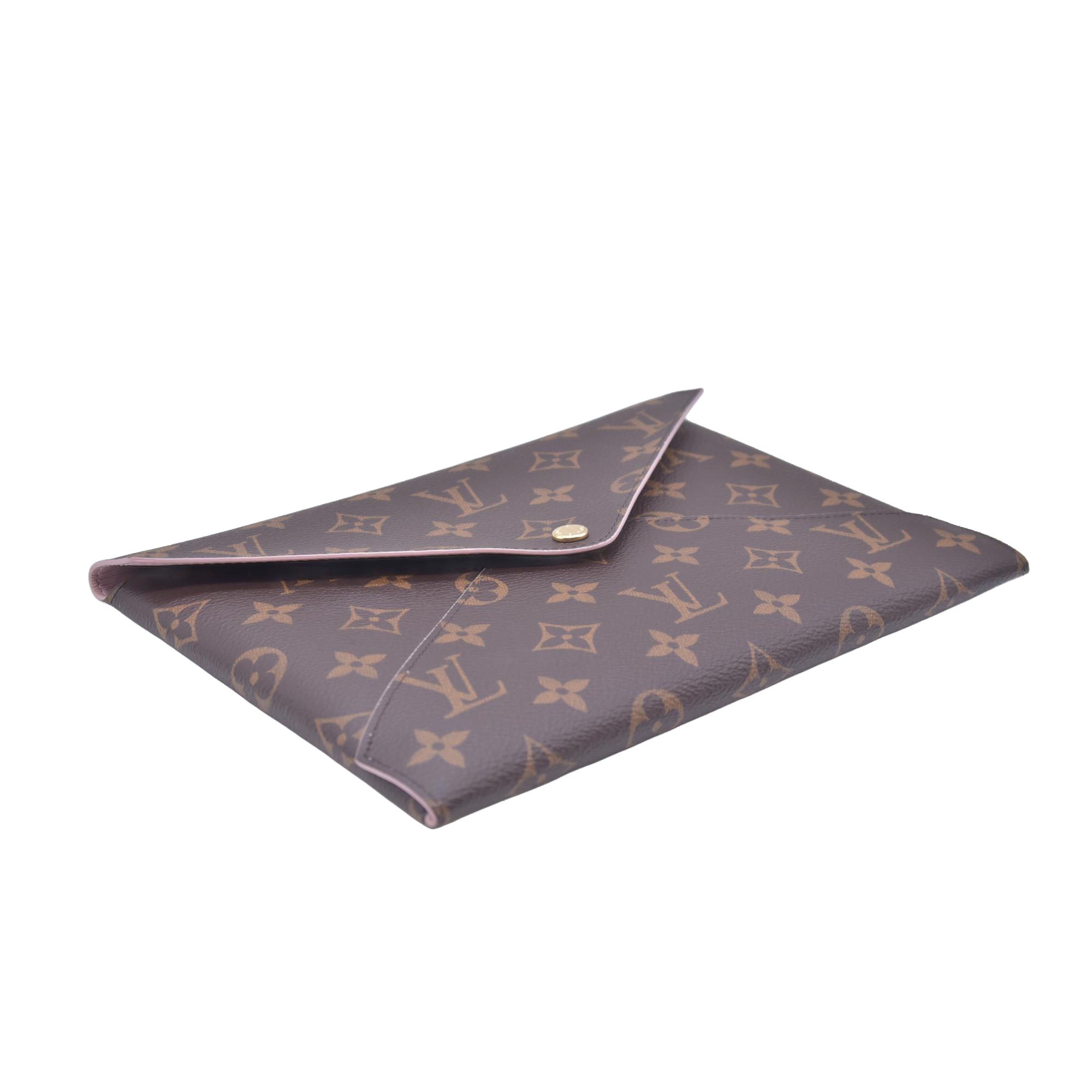 $845 Louis Vuitton Monogram Large Kirigami Pochette Insert Rose Ballerine CONSIGNMENT