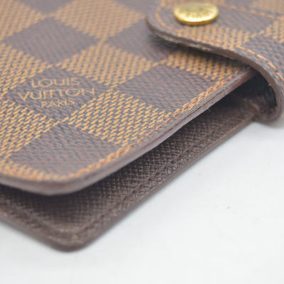 $505 1998 Louis Vuitton Damier Ebene Agenda Cover Small  CA0938