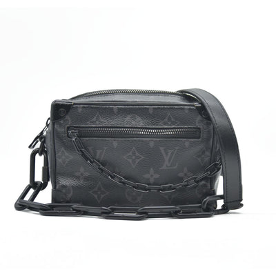 Louis Vuitton LV Shoulder Bag Soft trunk Black Monogram Eclipse MB4129