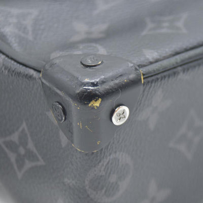 Louis Vuitton LV Shoulder Bag Soft trunk Black Monogram Eclipse MB4129