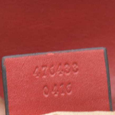 $1550 Gucci Leather Marmont Super Mini Red