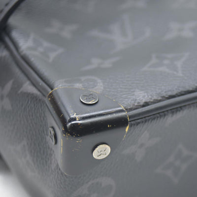 Louis Vuitton LV Shoulder Bag Soft trunk Black Monogram Eclipse MB4129