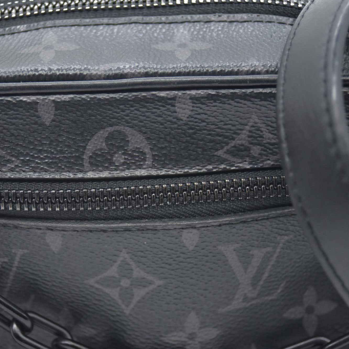 Louis Vuitton LV Shoulder Bag Soft trunk Black Monogram Eclipse MB4129