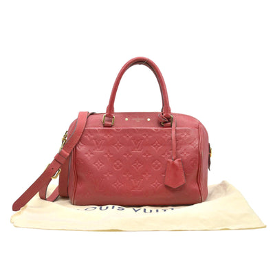 Louis Vuitton  Empreinte Speedy Bandouliere 25 NM Scarlet DU1149