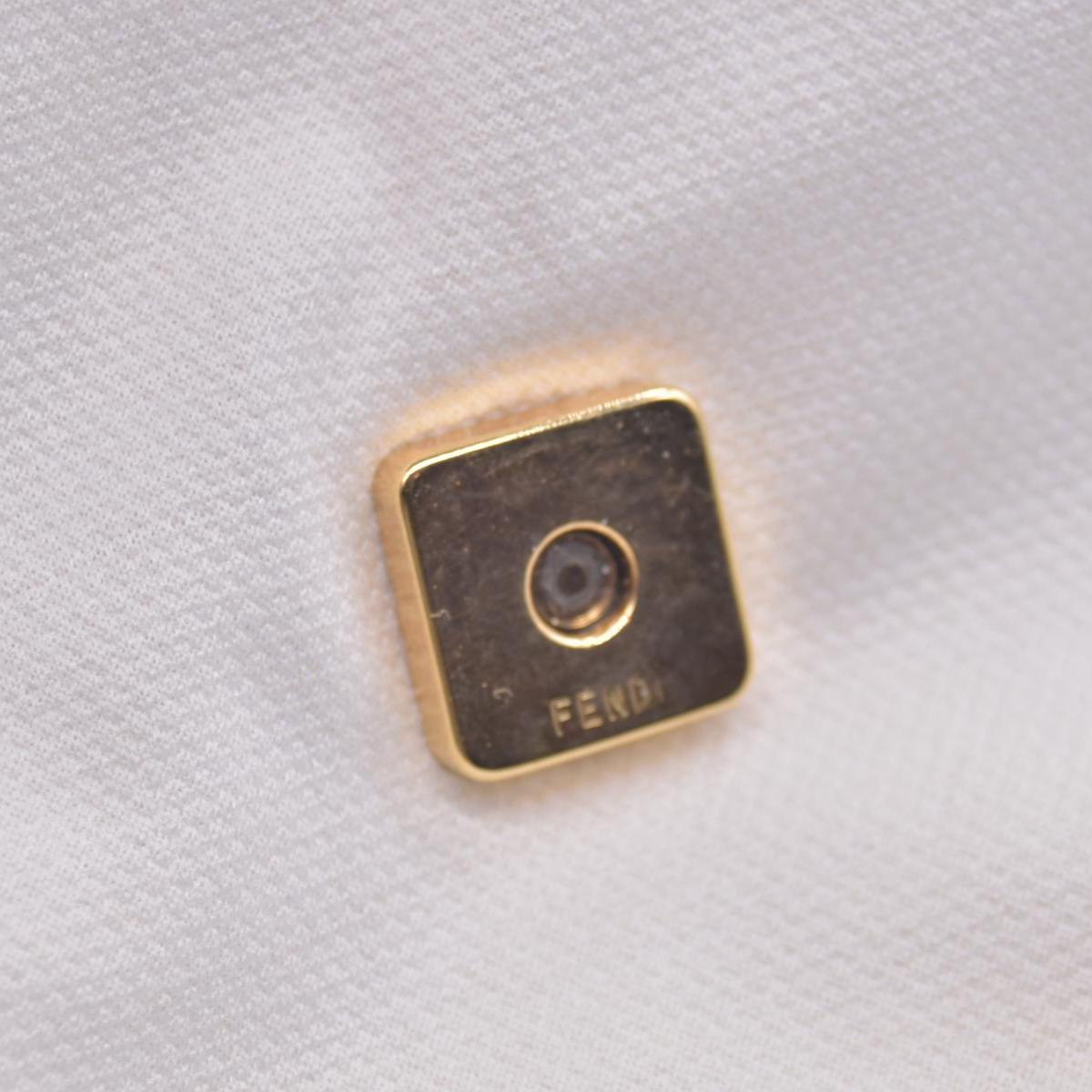 $850 Fendi White Stamp Vintage CONSIGNMENT 10020950