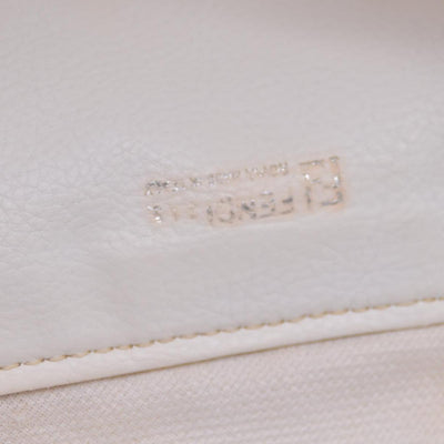 $850 Fendi White Stamp Vintage CONSIGNMENT 10020950