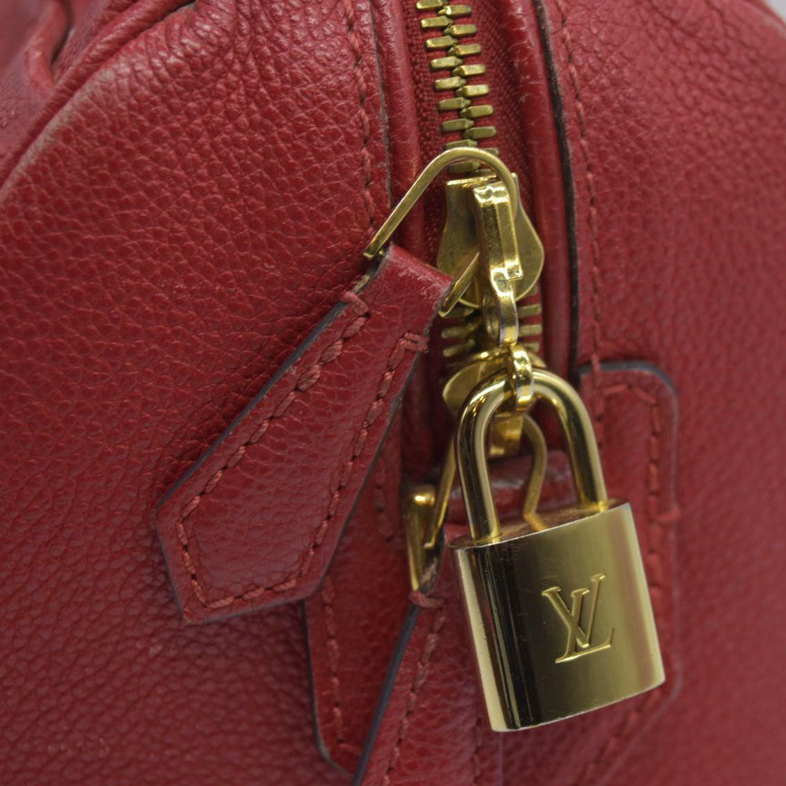 Louis Vuitton  Empreinte Speedy Bandouliere 25 NM Scarlet DU1149