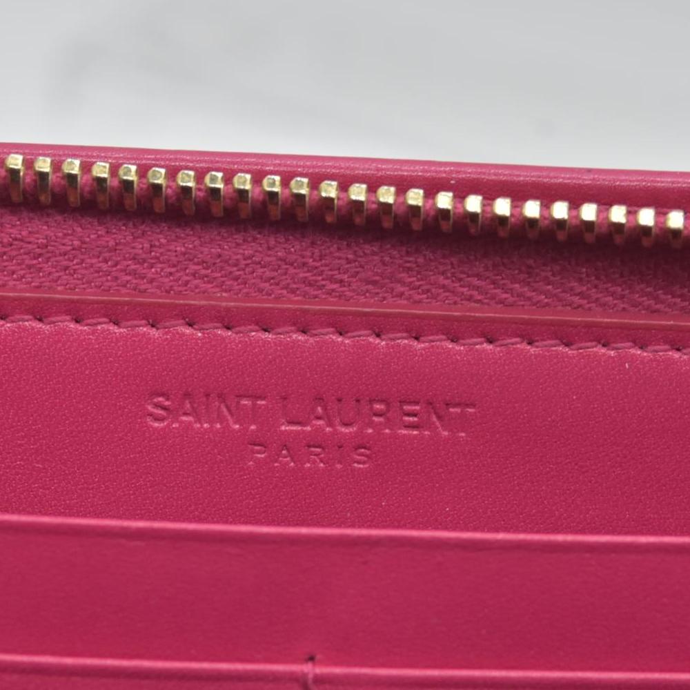 Saint Laurent Pink Organizer Wallet CONSIGNMENT