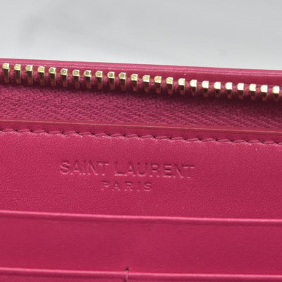 Saint Laurent Pink Organizer Wallet CONSIGNMENT