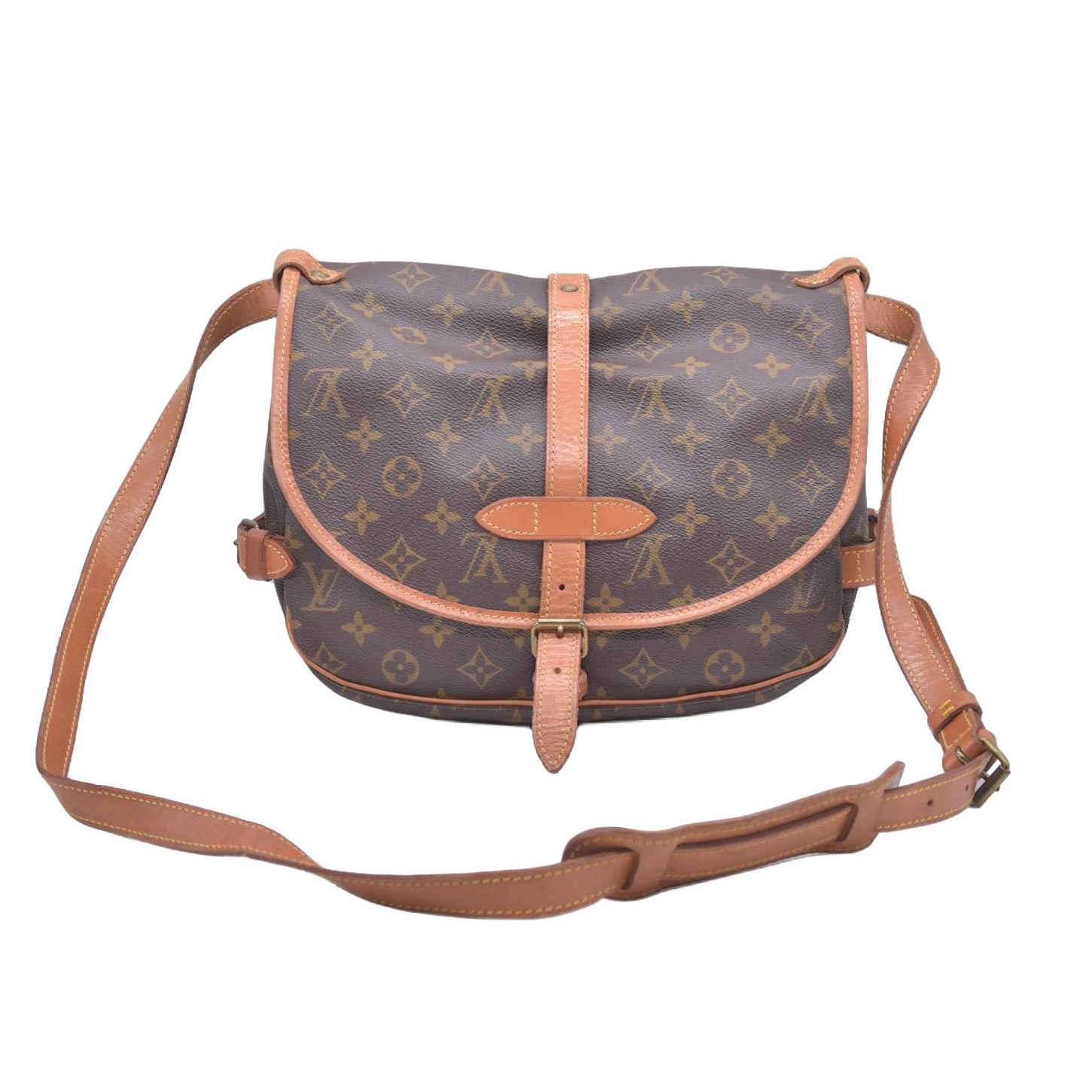 $1260 Louis Vuitton Monogram Saumur 30 CONSIGNMENT 1990s 10020924