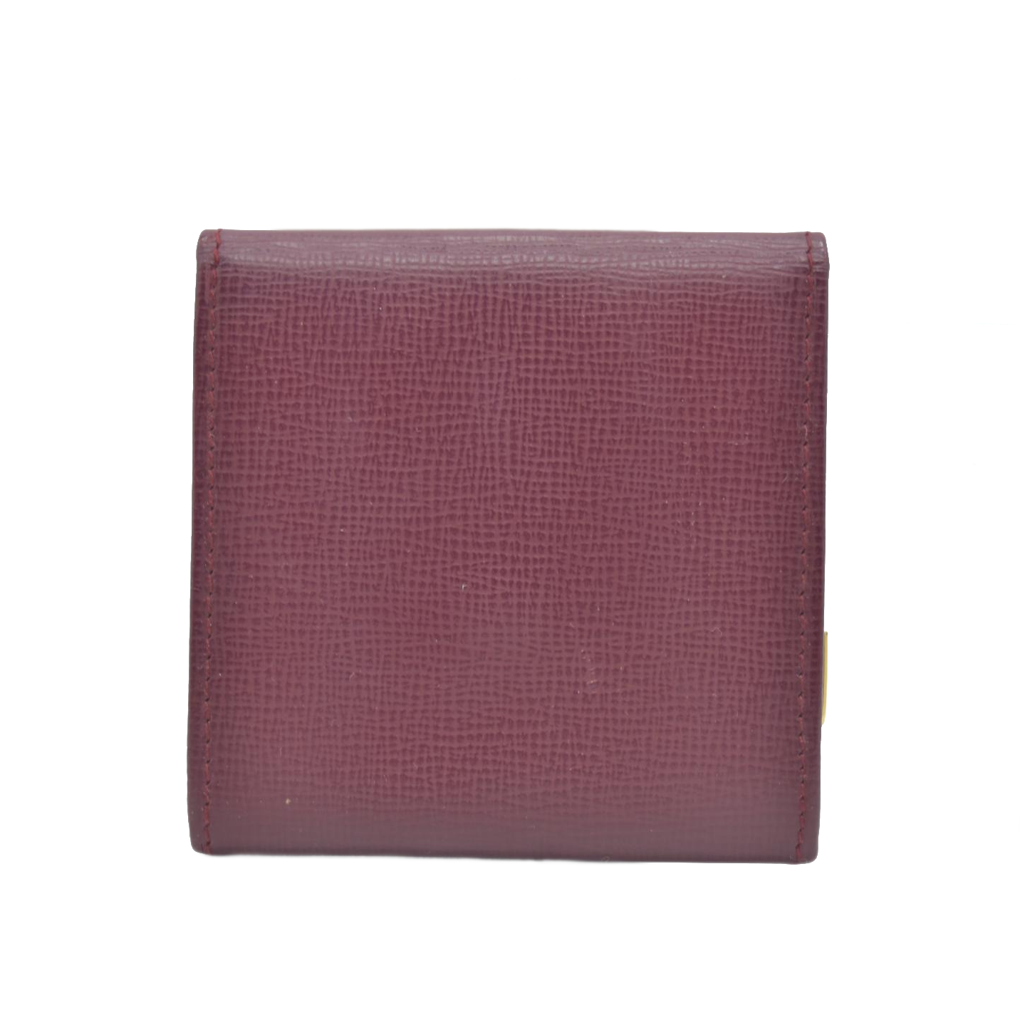 $550 CARTIER Bifold Wallet Burgundy CONSIGNMENT