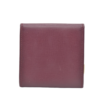 $550 CARTIER Bifold Wallet Burgundy CONSIGNMENT