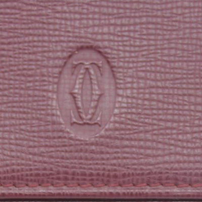$550 CARTIER Bifold Wallet Burgundy CONSIGNMENT