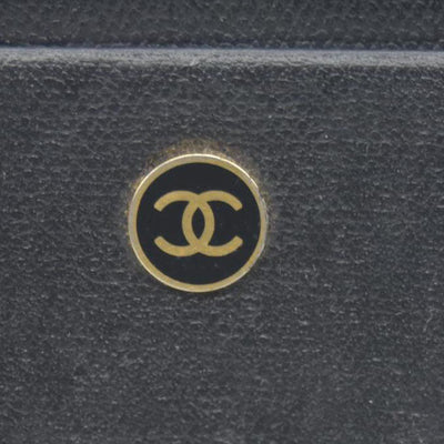 $575 Chanel Smooth Leather CC Card Holder Black CONSIGNMENT