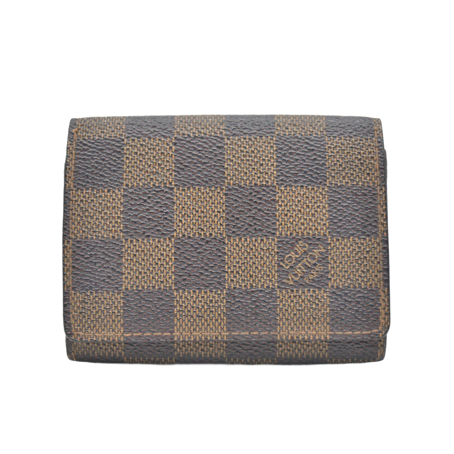 $315 LOUIS VUITTON Damier Ebene Envelope Business Card Holder CONSIGNMENT