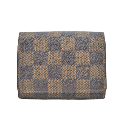 $315 LOUIS VUITTON Damier Ebene Envelope Business Card Holder CONSIGNMENT