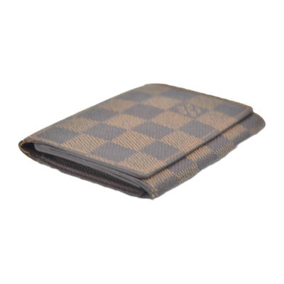 $315 LOUIS VUITTON Damier Ebene Envelope Business Card Holder CONSIGNMENT