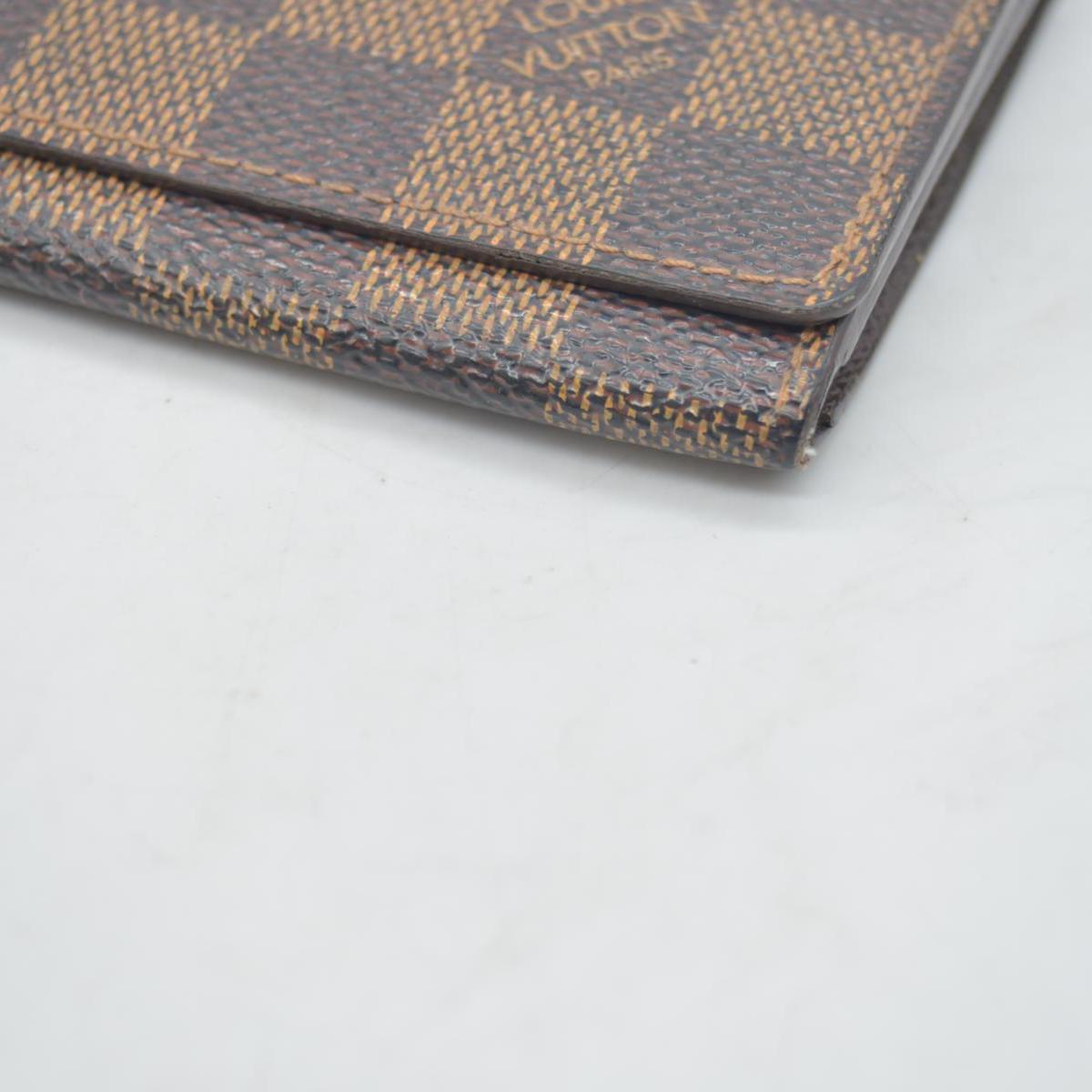 $315 LOUIS VUITTON Damier Ebene Envelope Business Card Holder CONSIGNMENT
