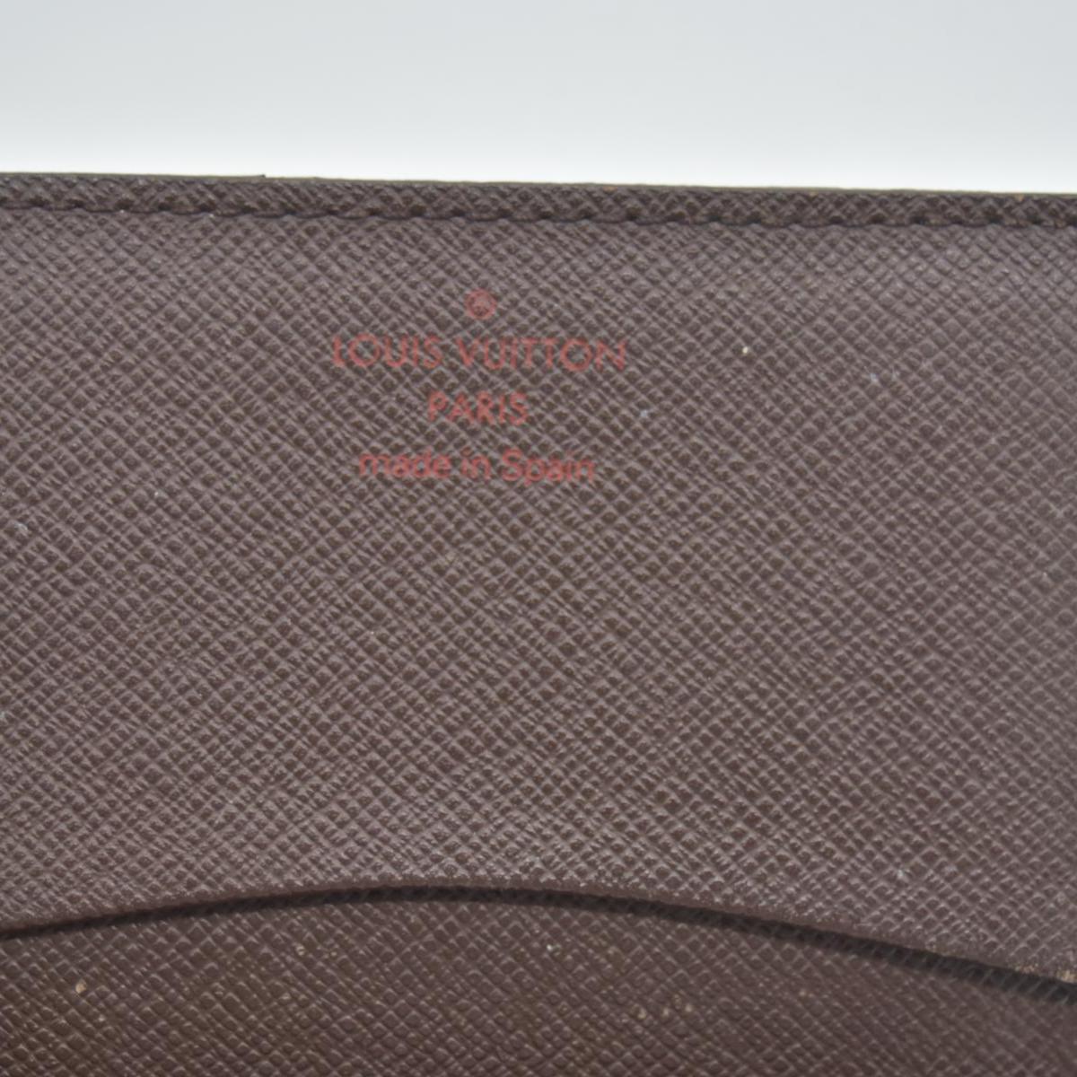 $315 LOUIS VUITTON Damier Ebene Envelope Business Card Holder CONSIGNMENT