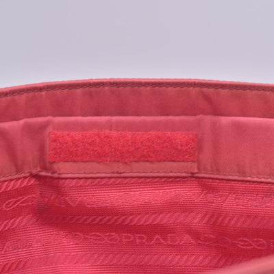 $850 Prada Vintage Tessuto Nylon Shoulder Bag Pink CONSIGNMENT 10020933