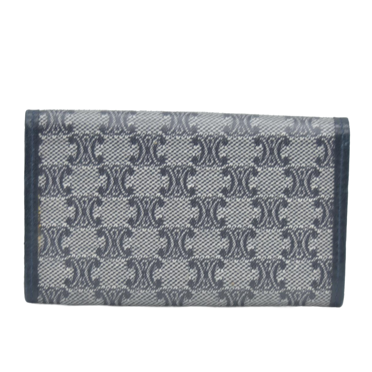 $590 CELINE Monogram Denim Wallet CONSIGNMENT