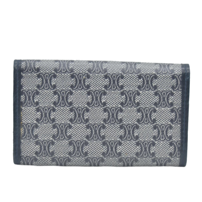 $590 CELINE Monogram Denim Wallet CONSIGNMENT