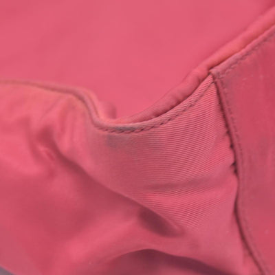 $850 Prada Vintage Tessuto Nylon Shoulder Bag Pink CONSIGNMENT 10020933