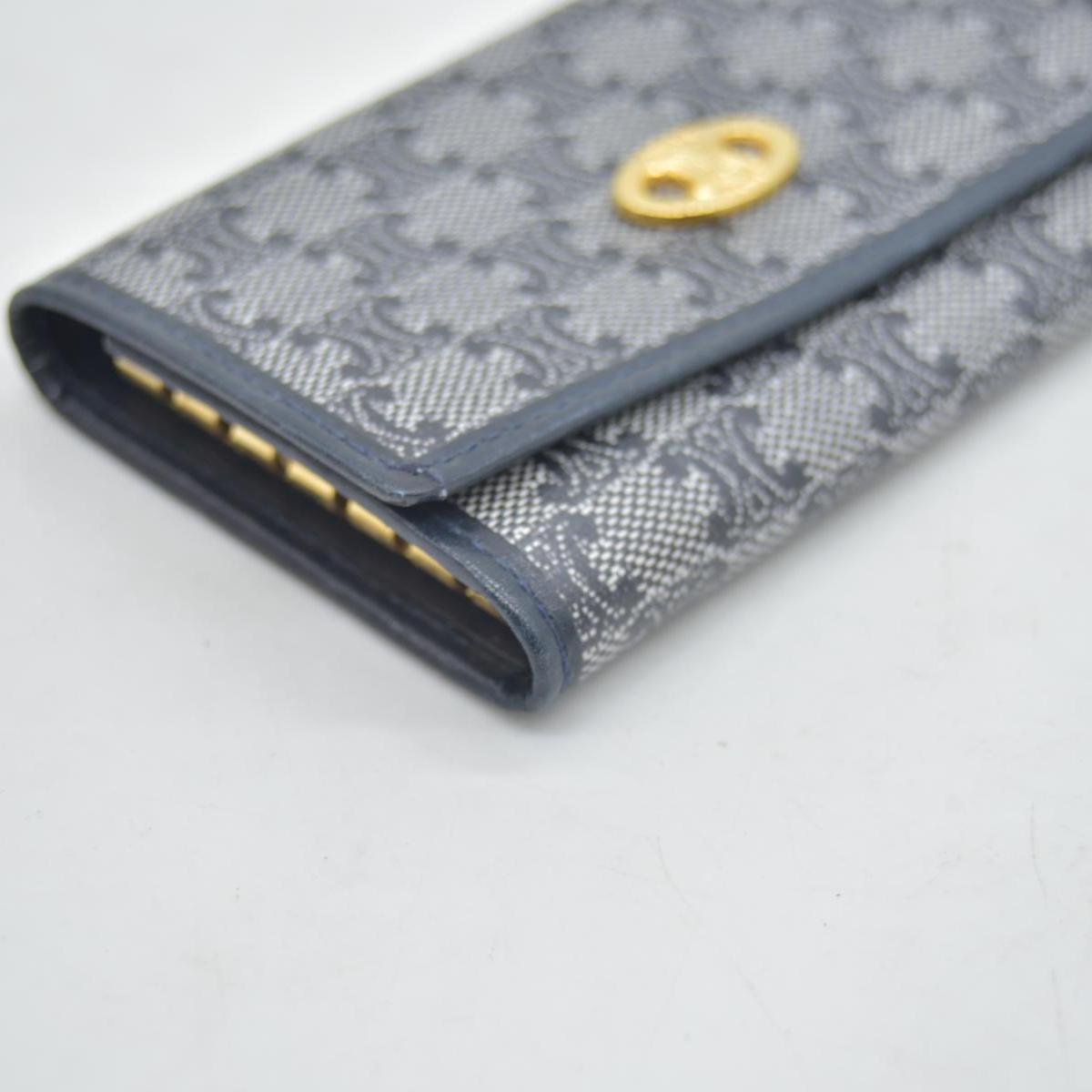 $590 CELINE Monogram Denim Wallet CONSIGNMENT