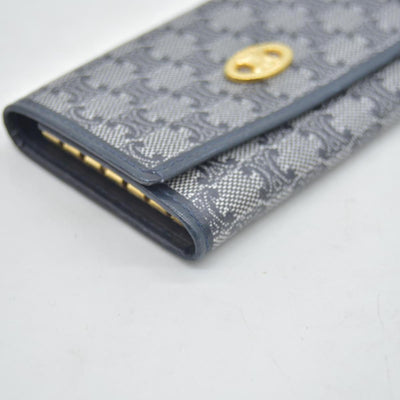$590 CELINE Monogram Denim Wallet CONSIGNMENT