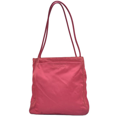 $850 Prada Vintage Tessuto Nylon Shoulder Bag Pink CONSIGNMENT 10020933
