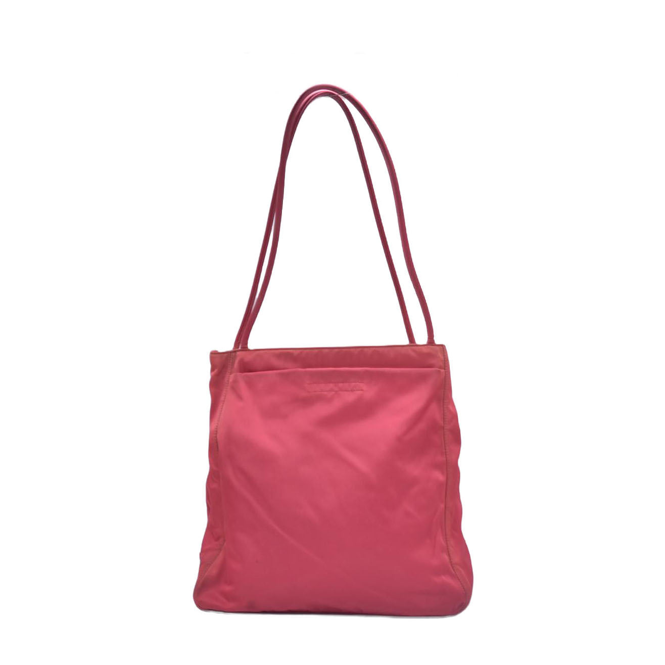 $850 Prada Vintage Tessuto Nylon Shoulder Bag Pink CONSIGNMENT