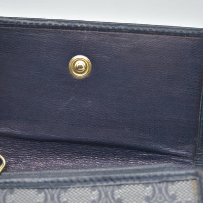 $590 CELINE Monogram Denim Wallet CONSIGNMENT