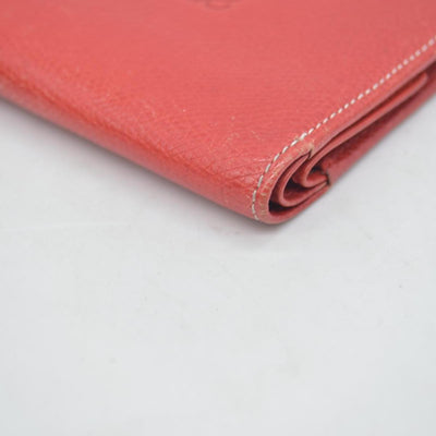 vintage Loewe Anagram Bifold Wallet crafted in red CONSIGNMENT