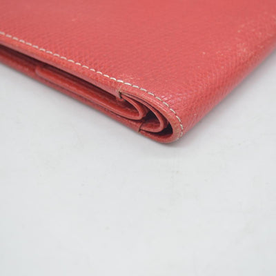 vintage Loewe Anagram Bifold Wallet crafted in red CONSIGNMENT