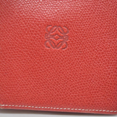 vintage Loewe Anagram Bifold Wallet crafted in red CONSIGNMENT