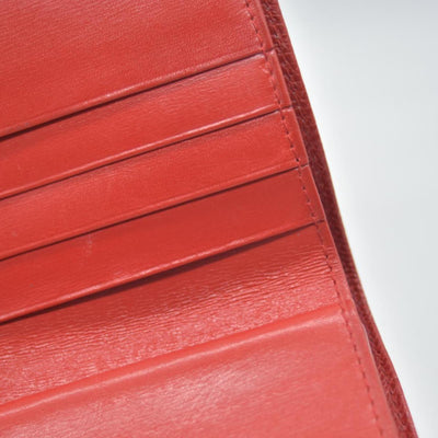 vintage Loewe Anagram Bifold Wallet crafted in red CONSIGNMENT