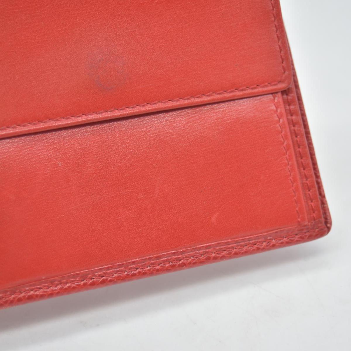 vintage Loewe Anagram Bifold Wallet crafted in red CONSIGNMENT