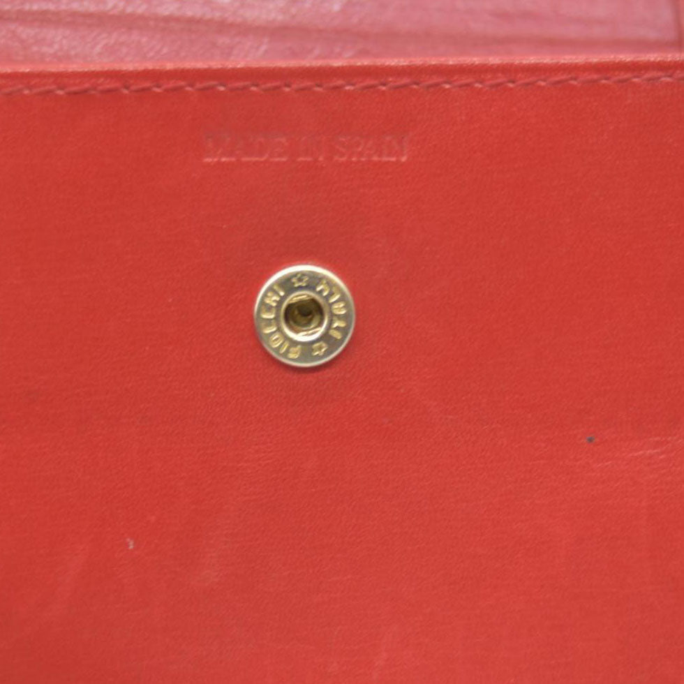 vintage Loewe Anagram Bifold Wallet crafted in red CONSIGNMENT