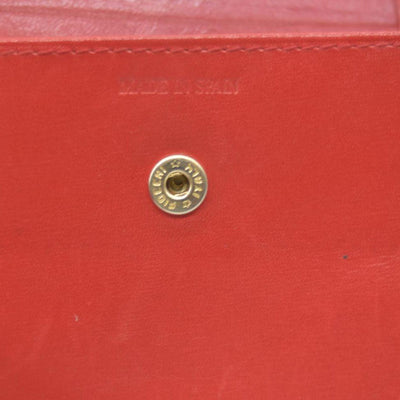 vintage Loewe Anagram Bifold Wallet crafted in red CONSIGNMENT