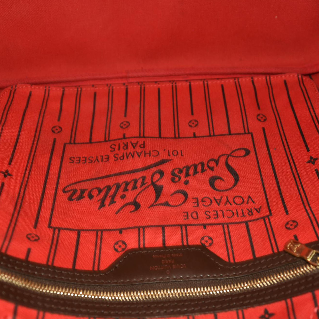 LOUIS VUITTON Damier Ebene Neverfull MM AR2078