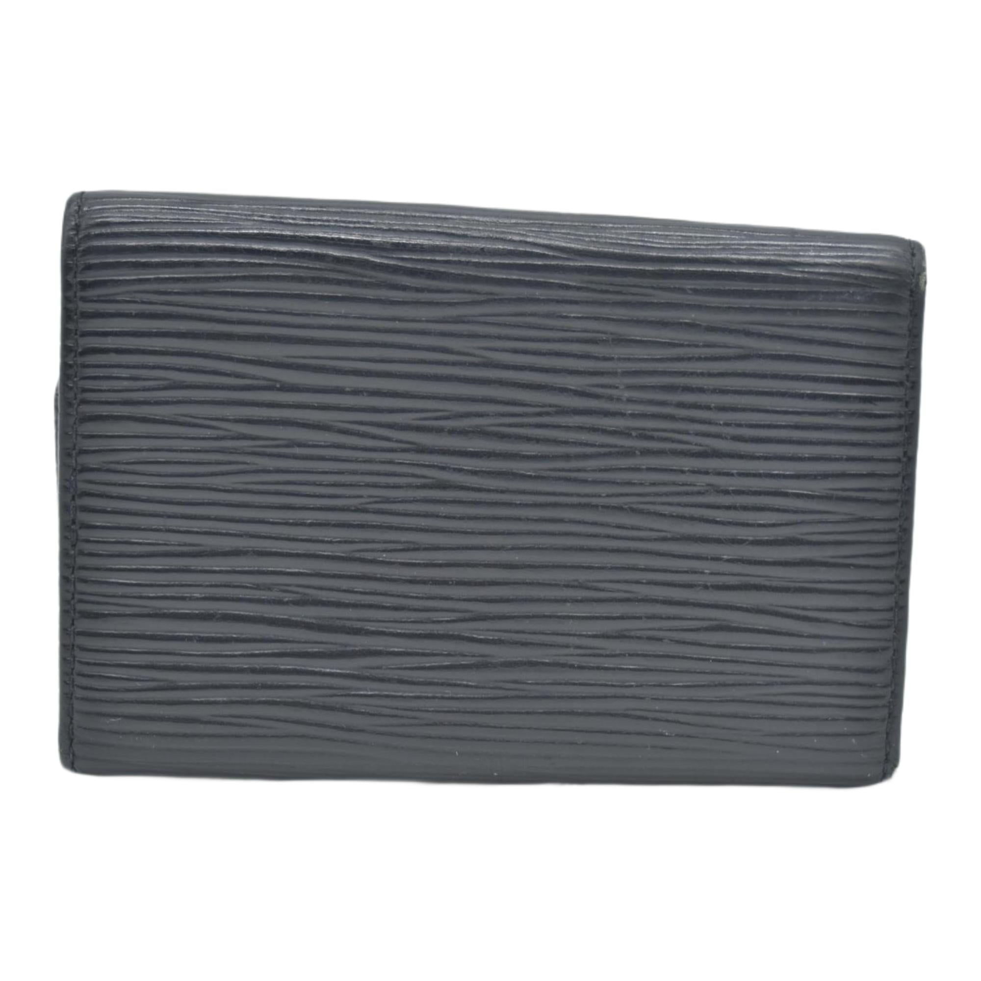 $445 Louis Vuitton Epi 6 Key Multicles Key Holder Black CA0043