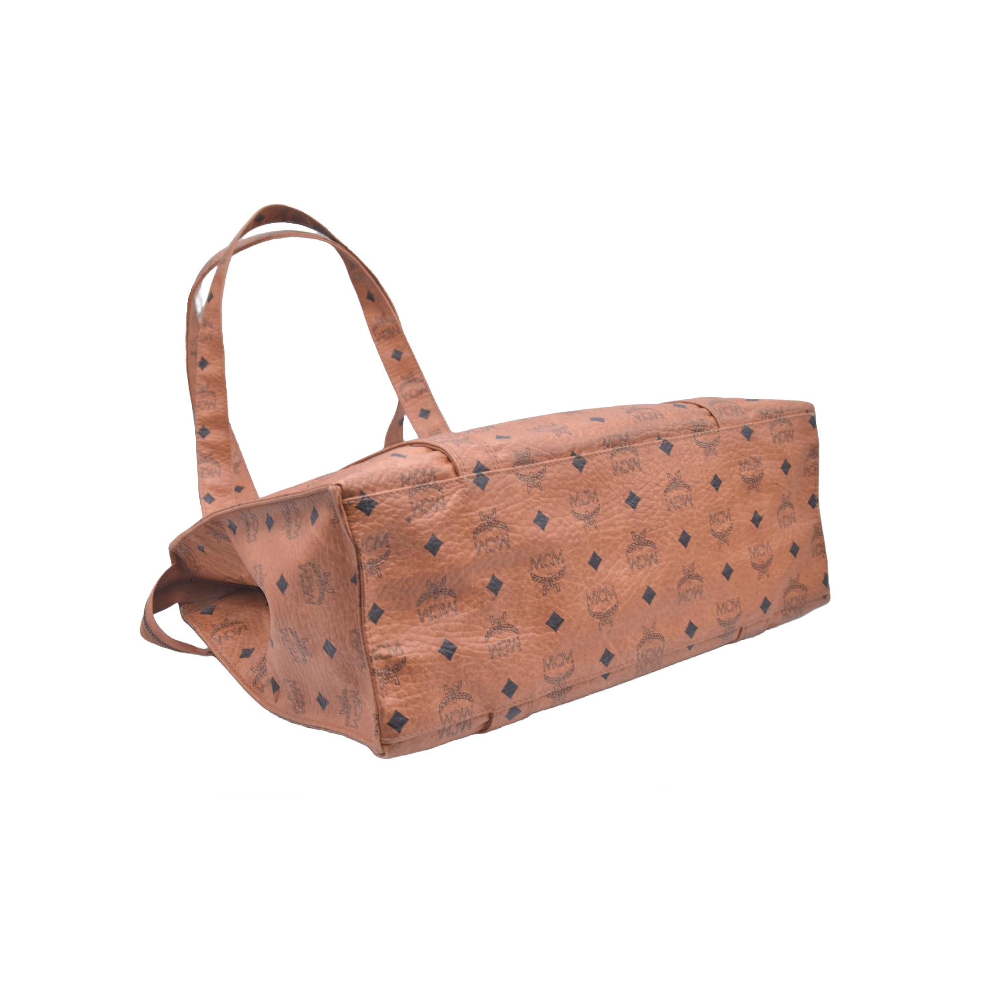 MCM  Logo Monogram Coated Canvas Tote Bag CONSIGNMENT