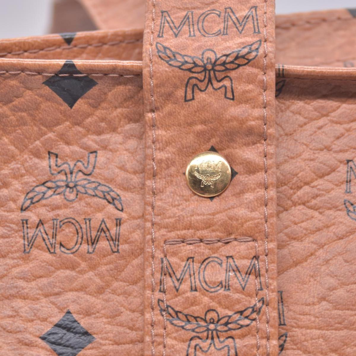 MCM  Logo Monogram Coated Canvas Tote Bag CONSIGNMENT