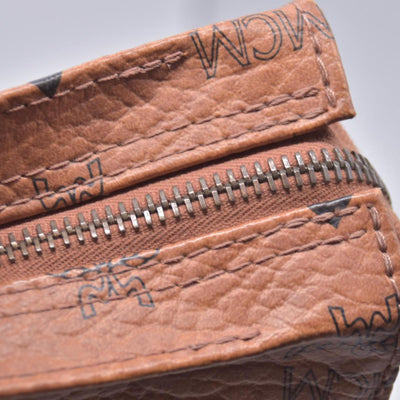 MCM  Logo Monogram Coated Canvas Tote Bag CONSIGNMENT