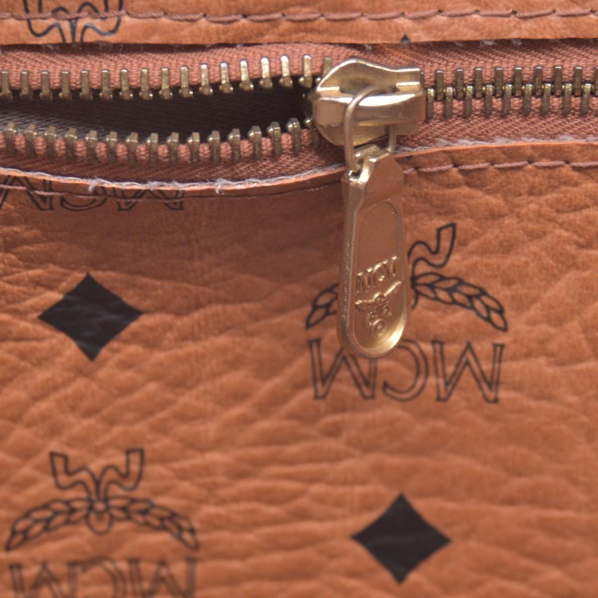 MCM  Logo Monogram Coated Canvas Tote Bag CONSIGNMENT