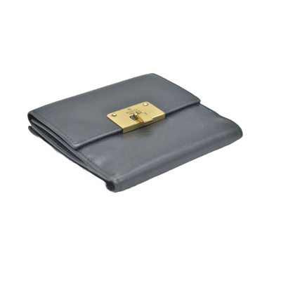 $490 GUCCI Black Leather Bi-fold Wallet CONSIGNMENT